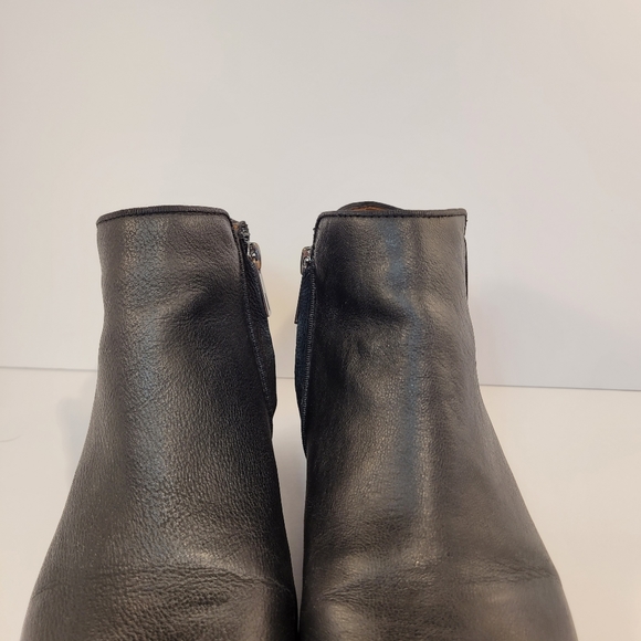 Sam Edelman Petty | Black Leather Ankle Booties - Picture 8 of 14
